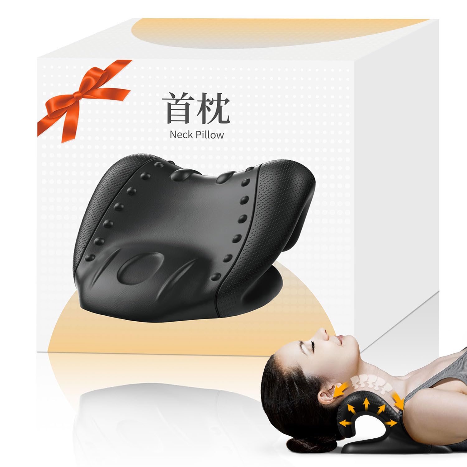 Amazon｜ストレートネック 枕 首枕 【3in1!ストレッチ＋指圧＋